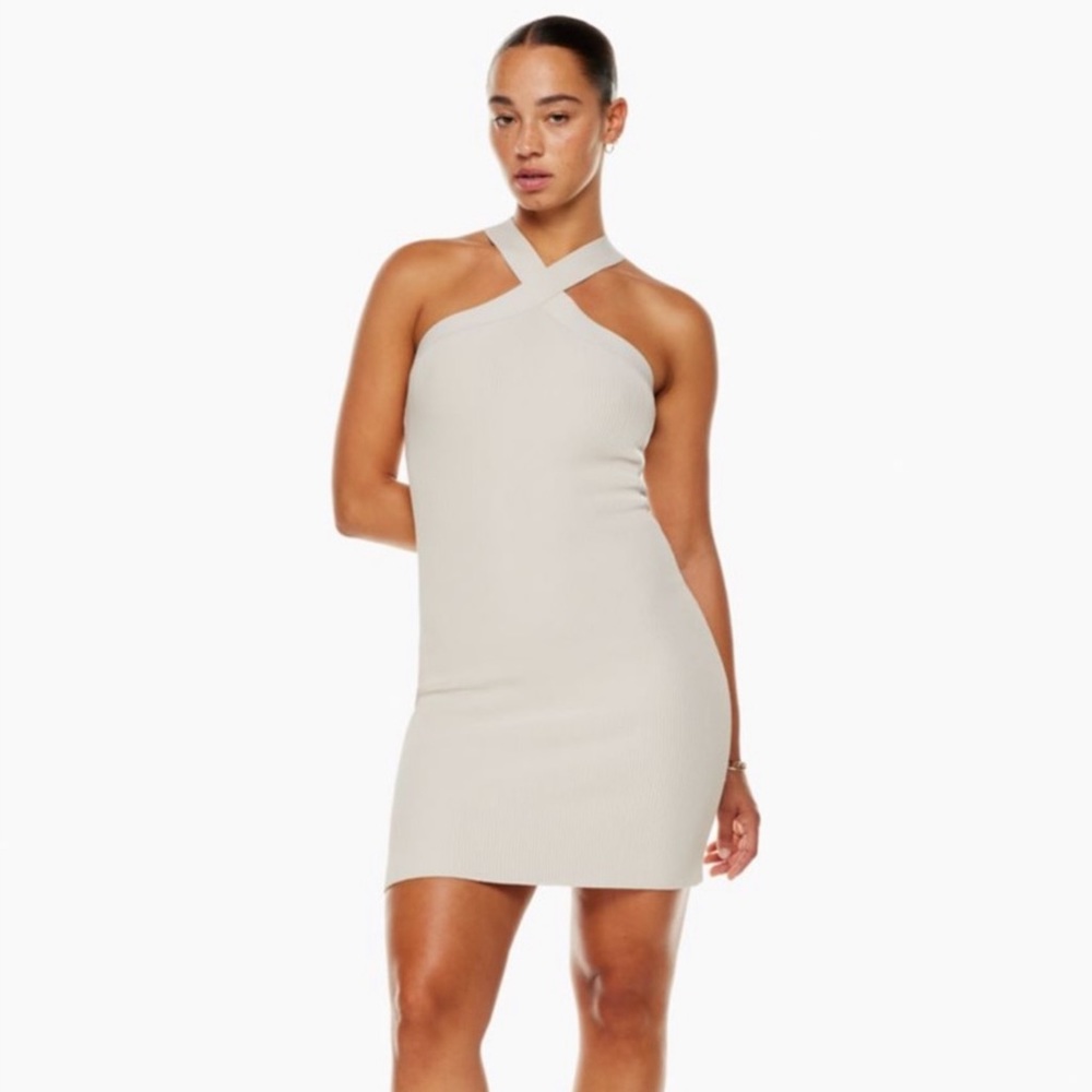 Babaton Sculpt Knit Criss Cross Dress